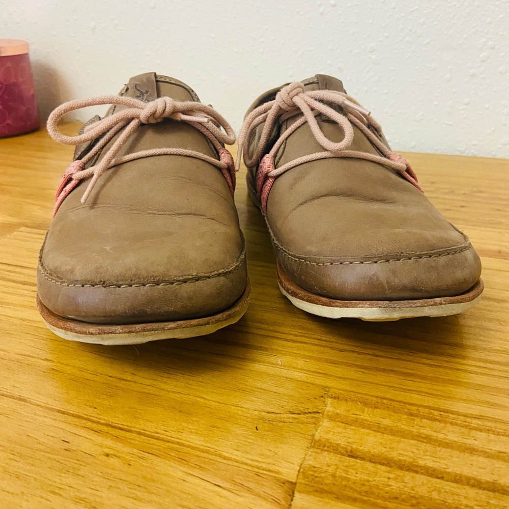 Chaco Caribou Brown and Pink Loafer Shoe - Picture 4 of 10